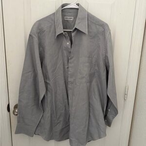Giorgio Armani Men's Casual Gray Button Down Shirt
